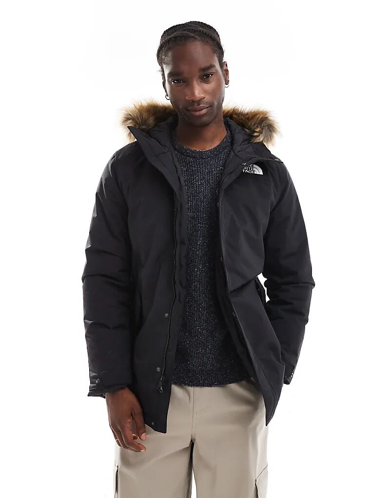 

Парка Zaneck с капюшоном из искусственного меха черного цвета The North Face