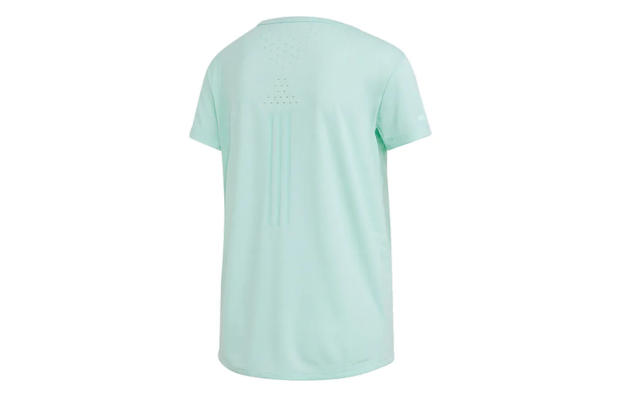 Adidas Футболка женская Clear Mint Green с круглым вырезом умеренно прямого кроя — фото 3