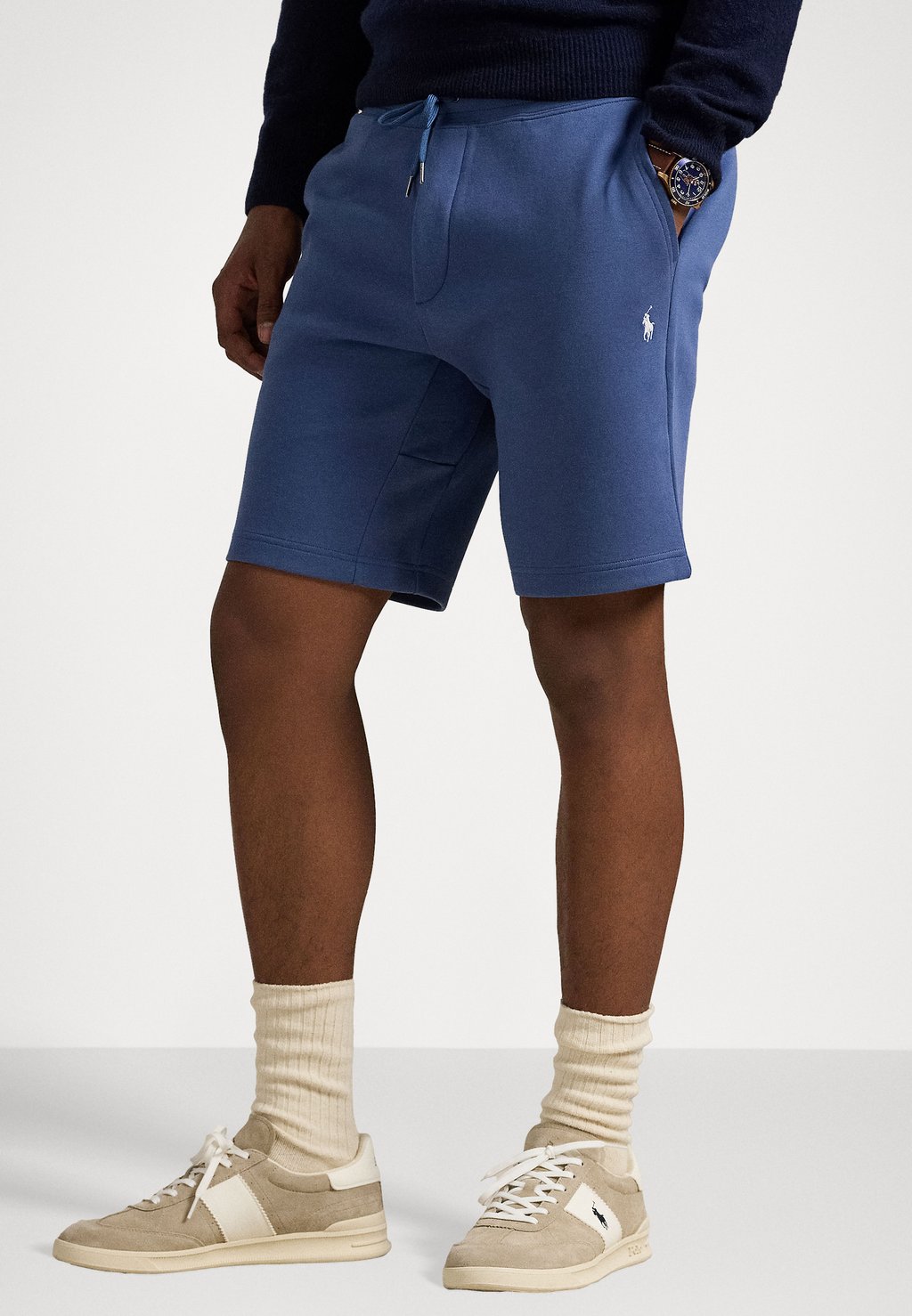 

Шорты DOUBLE-KNIT SHORT - Tracksuit bottoms Polo Ralph Lauren, темно-синий