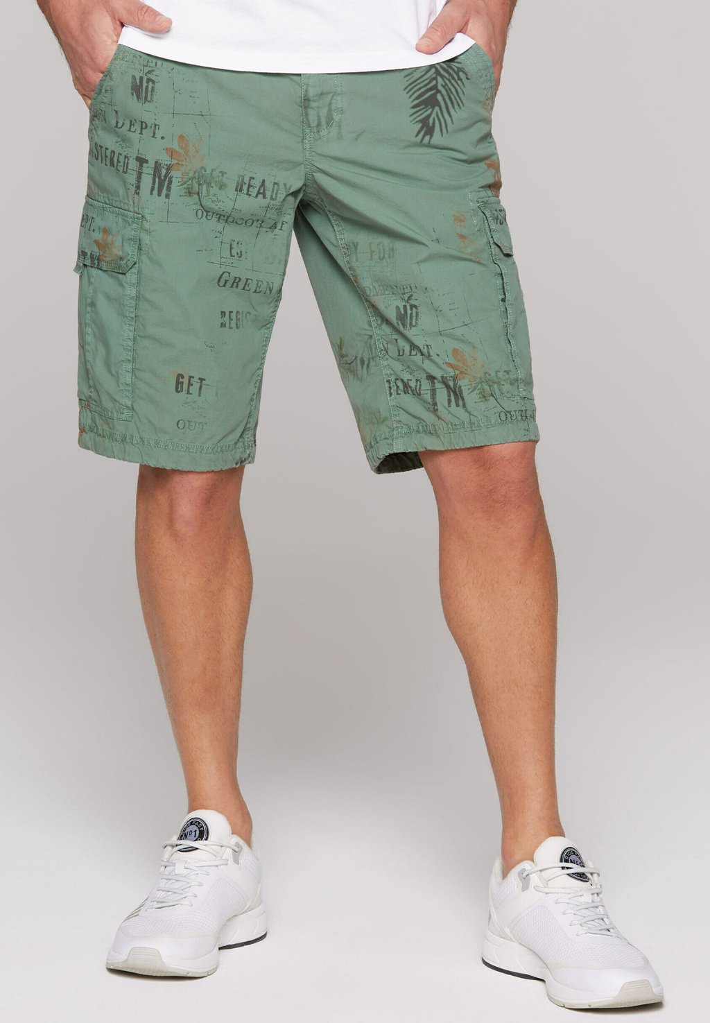 

Шорты CARGO MIT ALL OVER PRINT Camp David, темно-зеленый