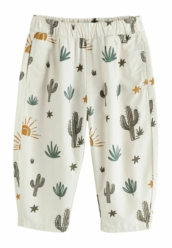Брюки прямого кроя с застежкой-молнией Next, Neutral Cactus Print