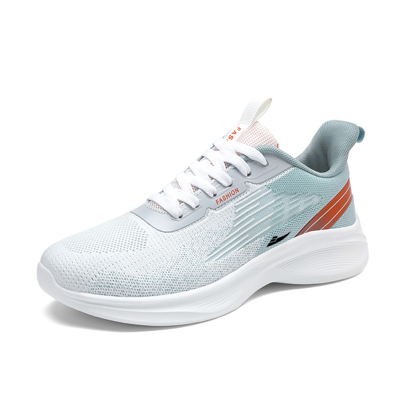 

Kuding Амортизирующие противоскользящие износостойкие дышащие легкие беговые кроссовки мужские White Blue Lake, цвет White Blue Lake