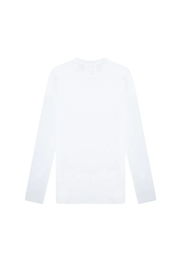 Футболка с длинным рукавом, белая, 8N1TN8 1JPZZ Emporio Armani — фото 2