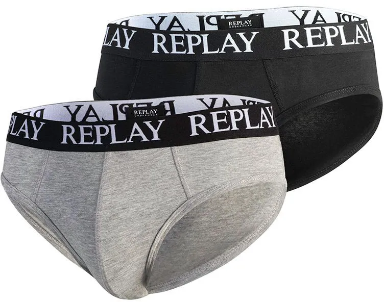 

Replay Slip "SLIP Basic Cuff Logo 2pcs Bo" (2 шт. в упаковке), черный