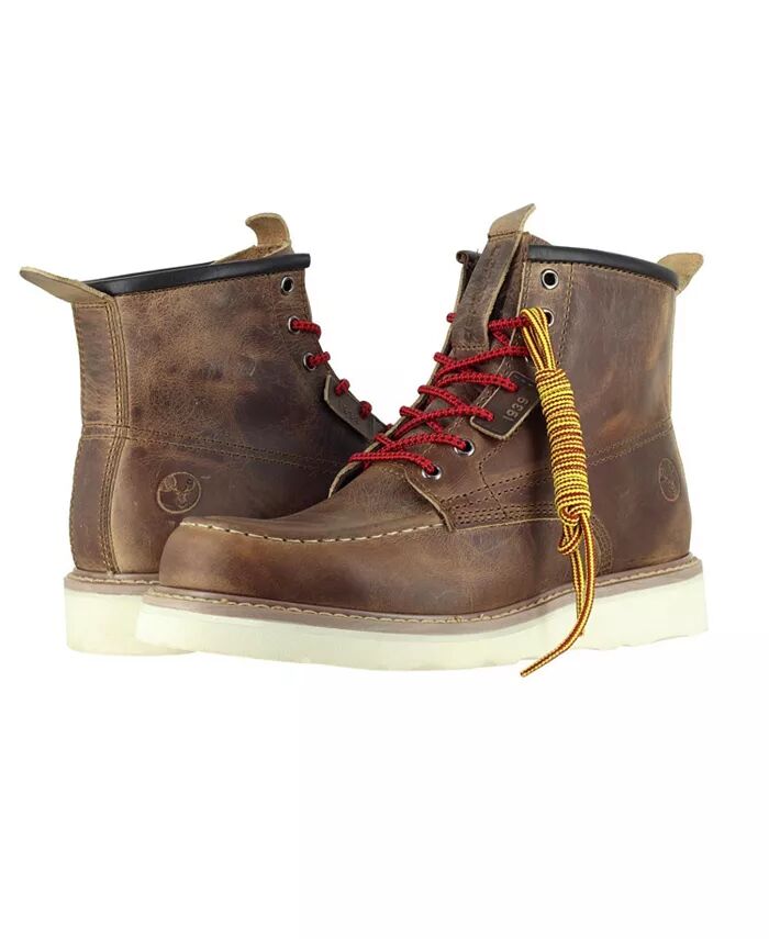 

Мужские рабочие ботинки Moc Toe 6– Ботинки на танкетке со стальным носком – Подошва Vibram EVA – Рейтинг EH Berrendo, желтый