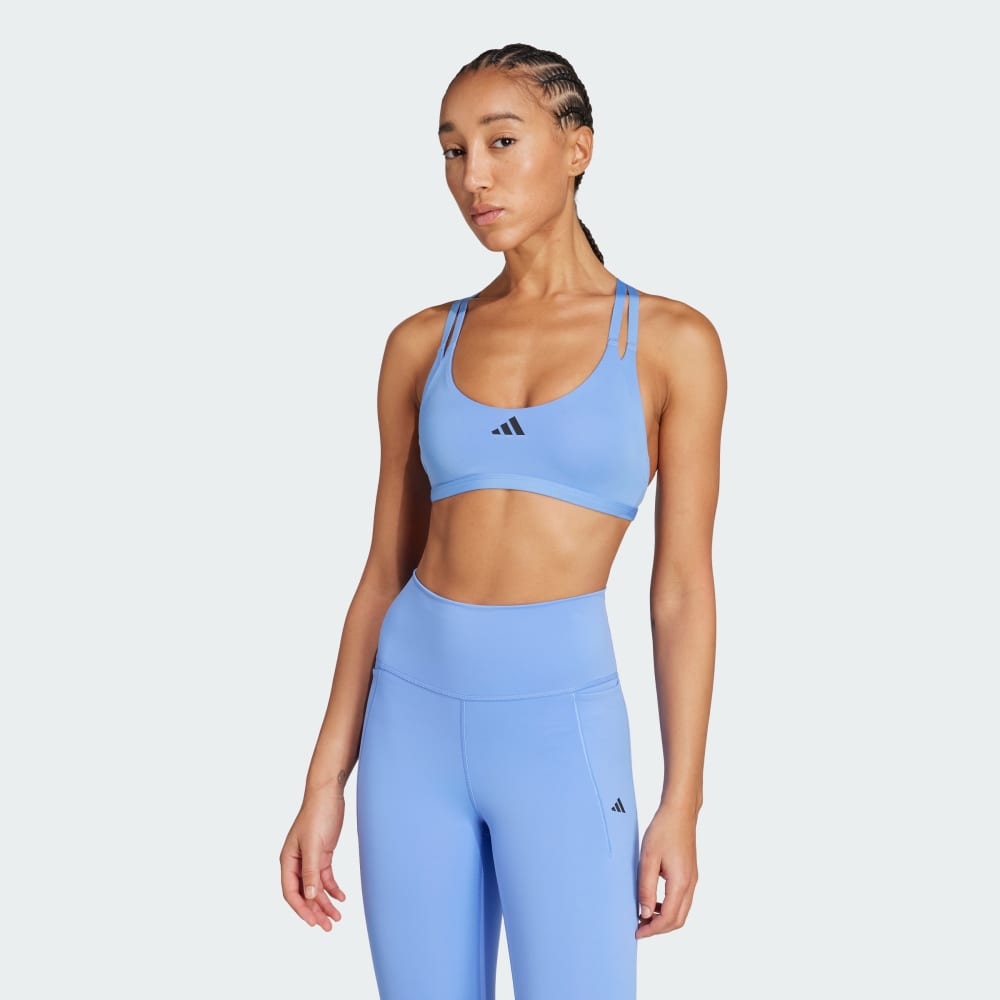 

Спортивный бюстгальтер Adidas Aeroimpact Luxe Training Light-Support Bra, цвет Blue Fusion