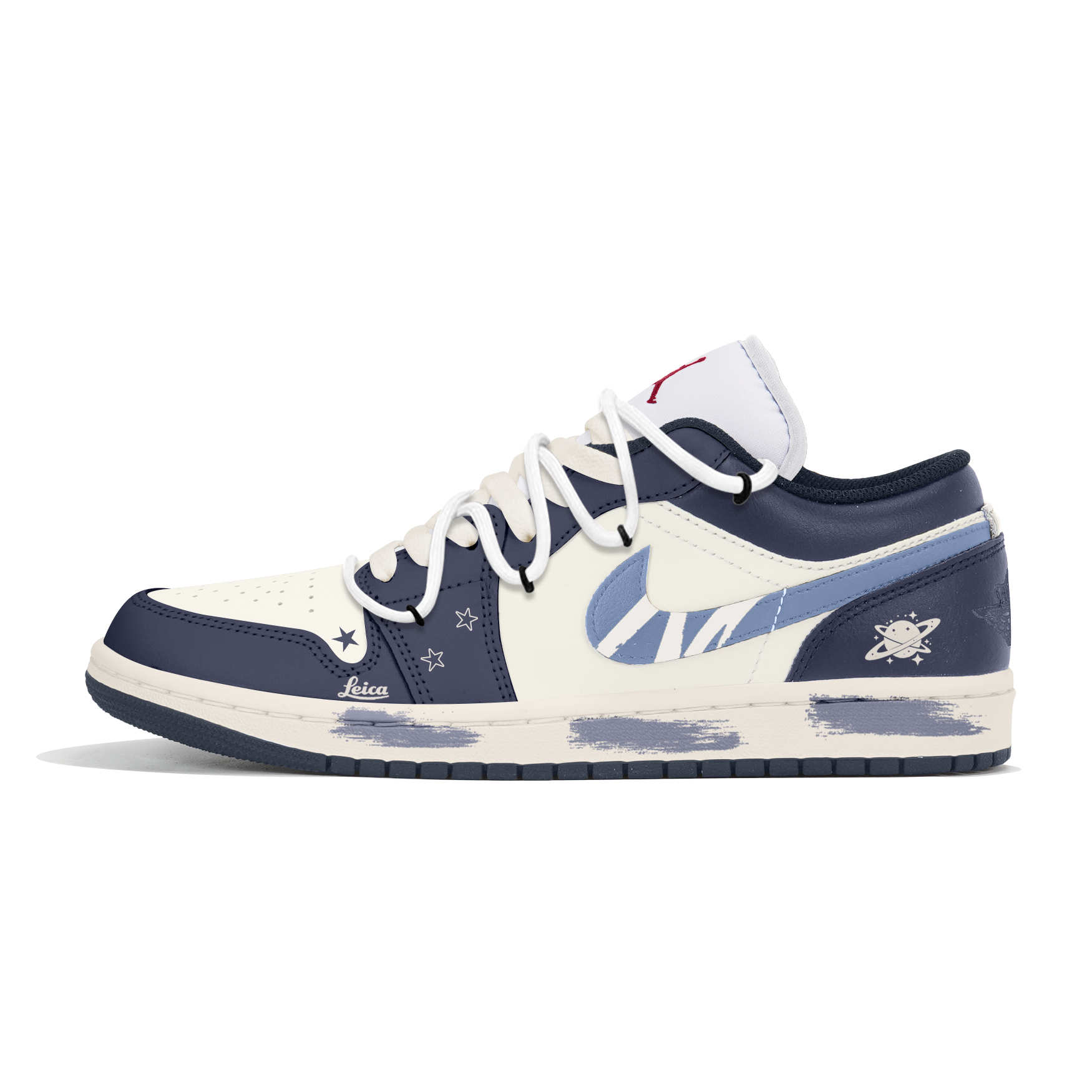 

Jordan Air 1 износостойкие низкие баскетбольные кроссовки мужские white blue
