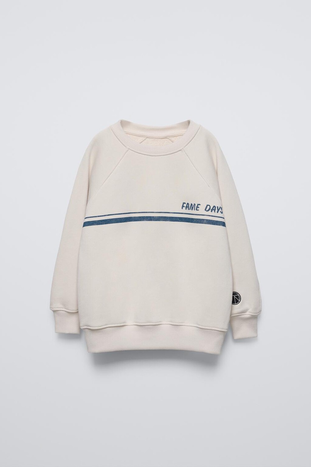 

Толстовка с полосатым принтом ZARA, цвет ice
