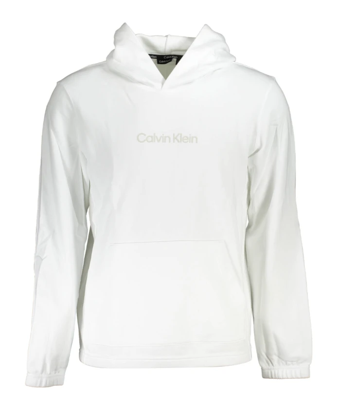 

Худи с длинным рукавом и принтом Calvin Klein, белый