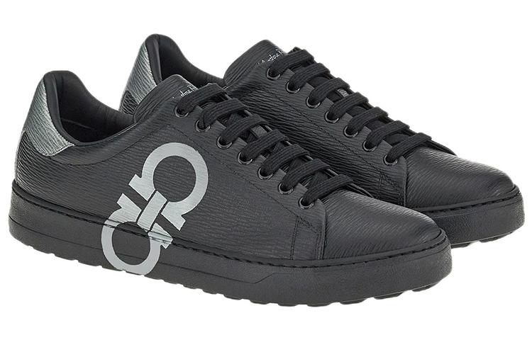 

Феррагамо Кроссовки низкие с принтом логотипа Gancini