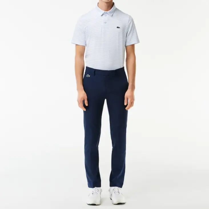 Трикотажные спортивные штаны мужские темно-синие Lacoste, темно-синий — фото 4