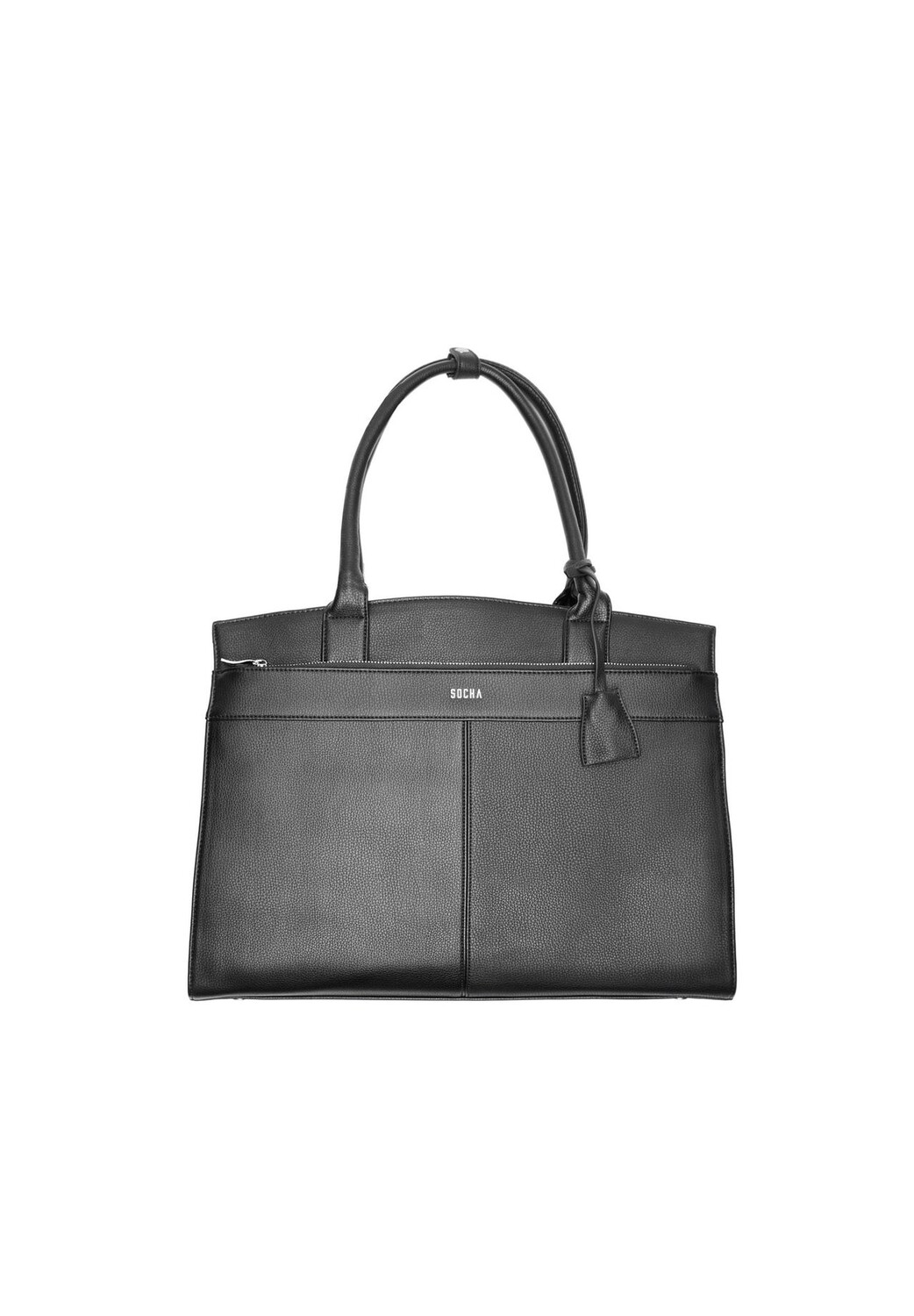 

Iconic Black — элегантная женская сумка для ноутбука 15,6 дюйма, синтетическая, легкая, полностью укомплектованная Socha Business Bags, черный