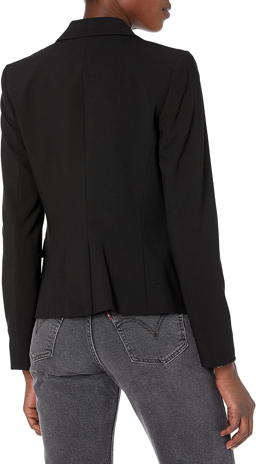 Женский блейзер Calvin Klein Lux на двух пуговицах (Petite, Standard и Plus), Black — фото 3