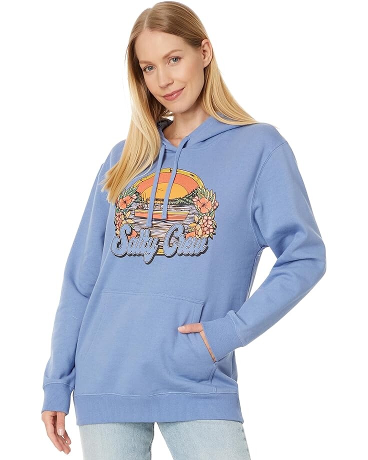 

Худи Salty Crew On Vacation Pullover, цвет Blue Dusk