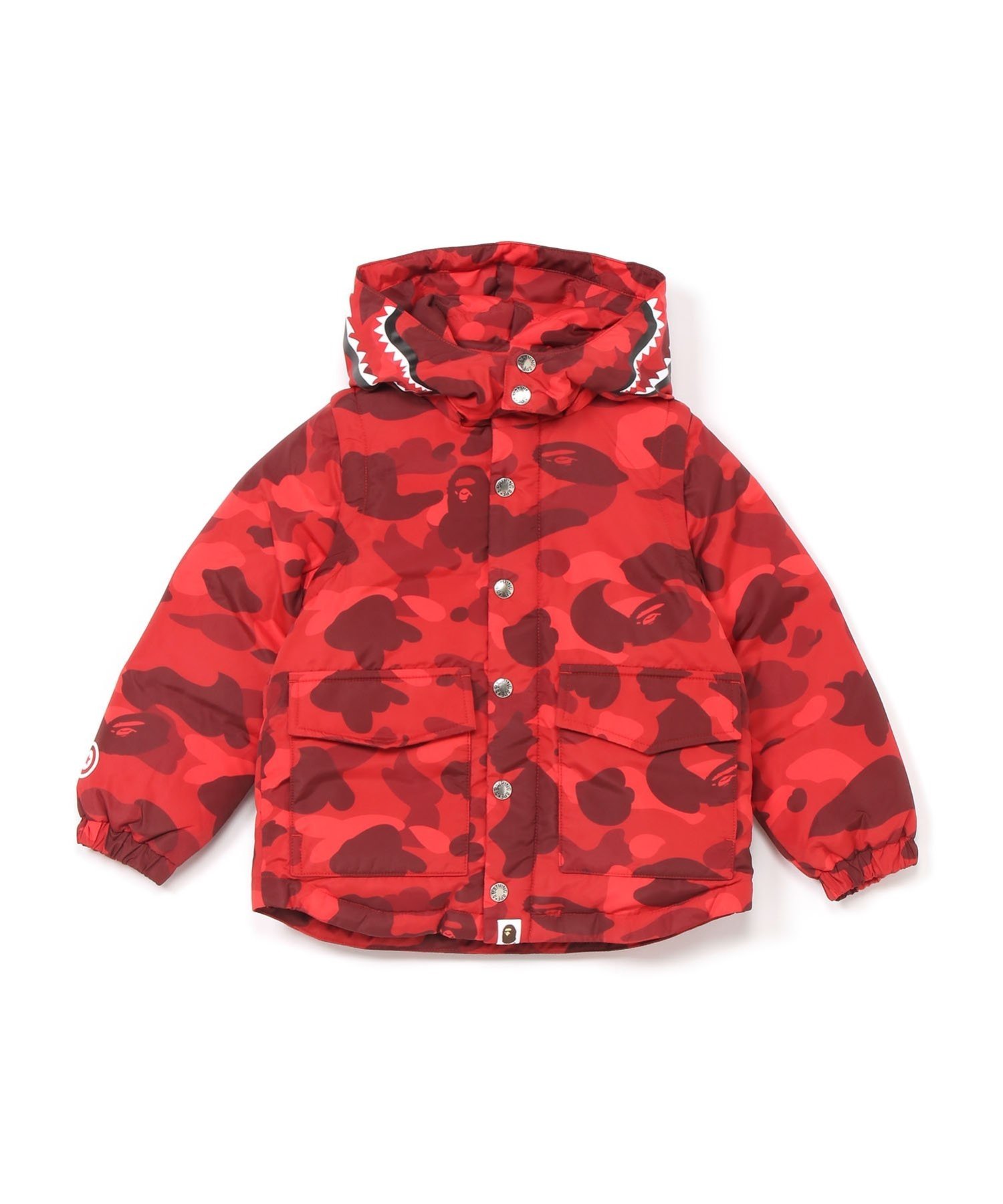 Пуховая куртка COLOR CAMO SHARK 4WAY A Bathing Ape, RED