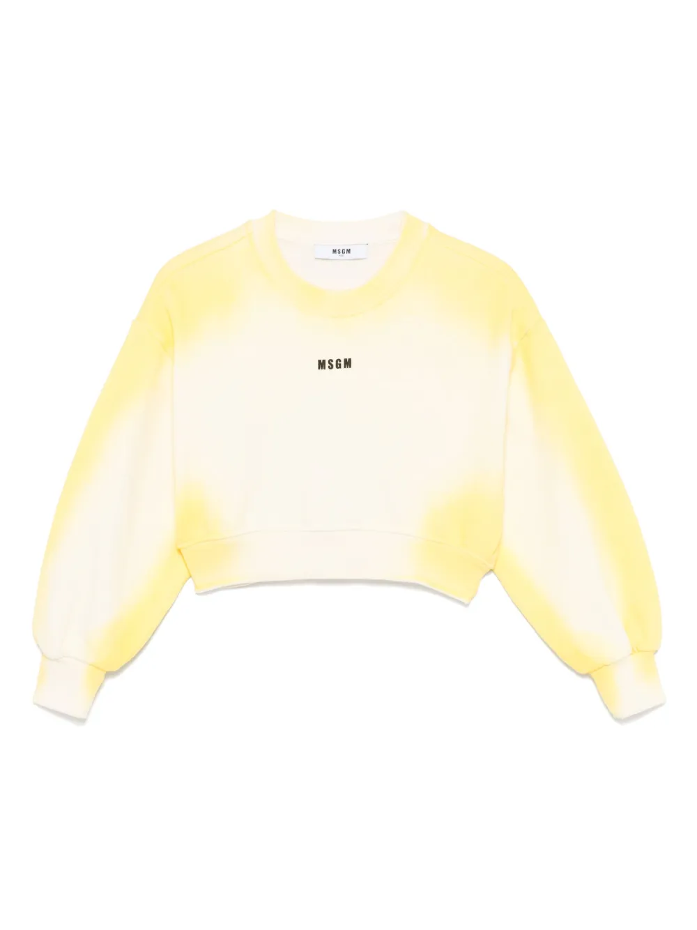 

Толстовка с принтом тай-дай MSGM Kids, желтый