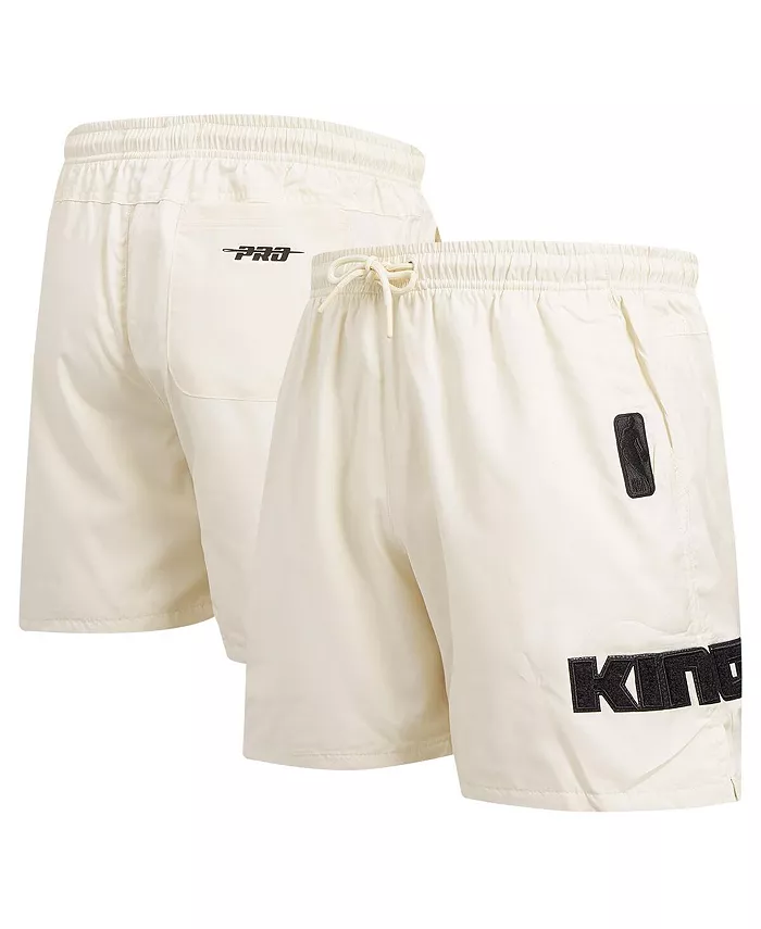 

Мужские шорты Sacramento Kings Triple Tonal Woven кремового цвета Pro Standard