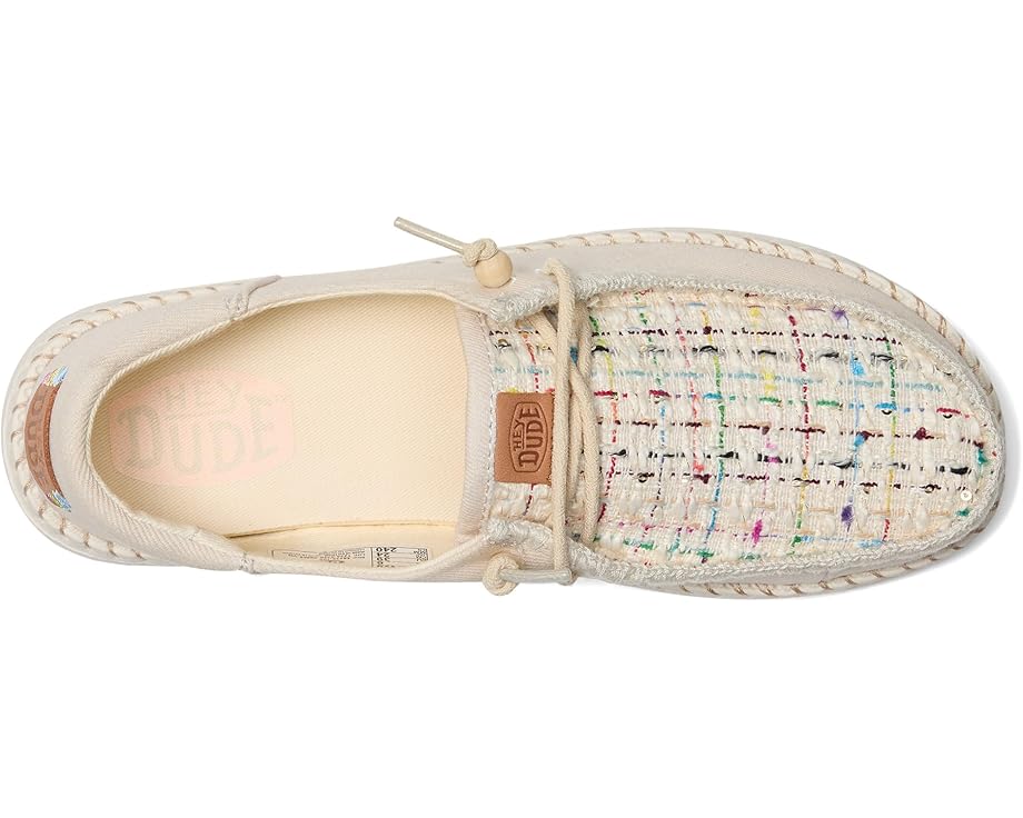 Кроссовки Hey Dude Wendy Funk Crafted Tweed, слоновая кость — фото 2