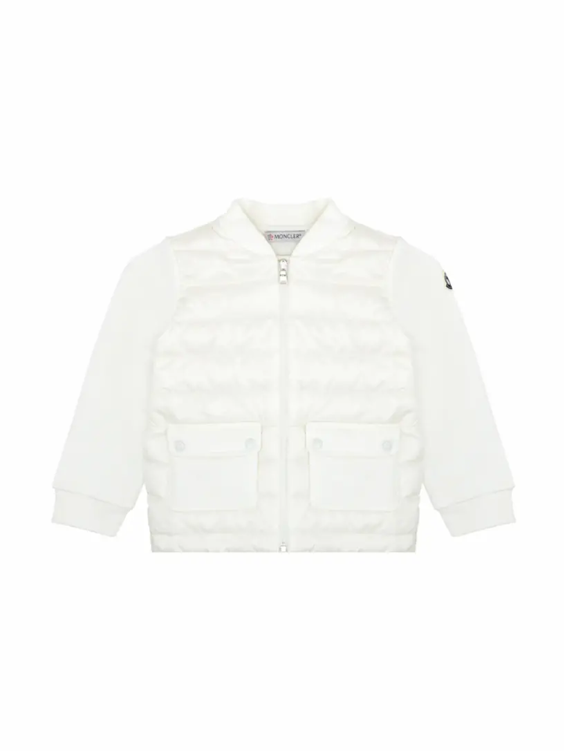 

Комбинированная куртка с логотипом Moncler, белый