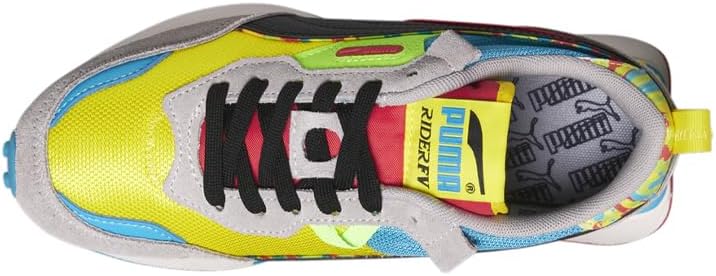 Детские кроссовки PUMA Boys Rider Fv Future Vintage на шнуровке, повседневные - серые — фото 4