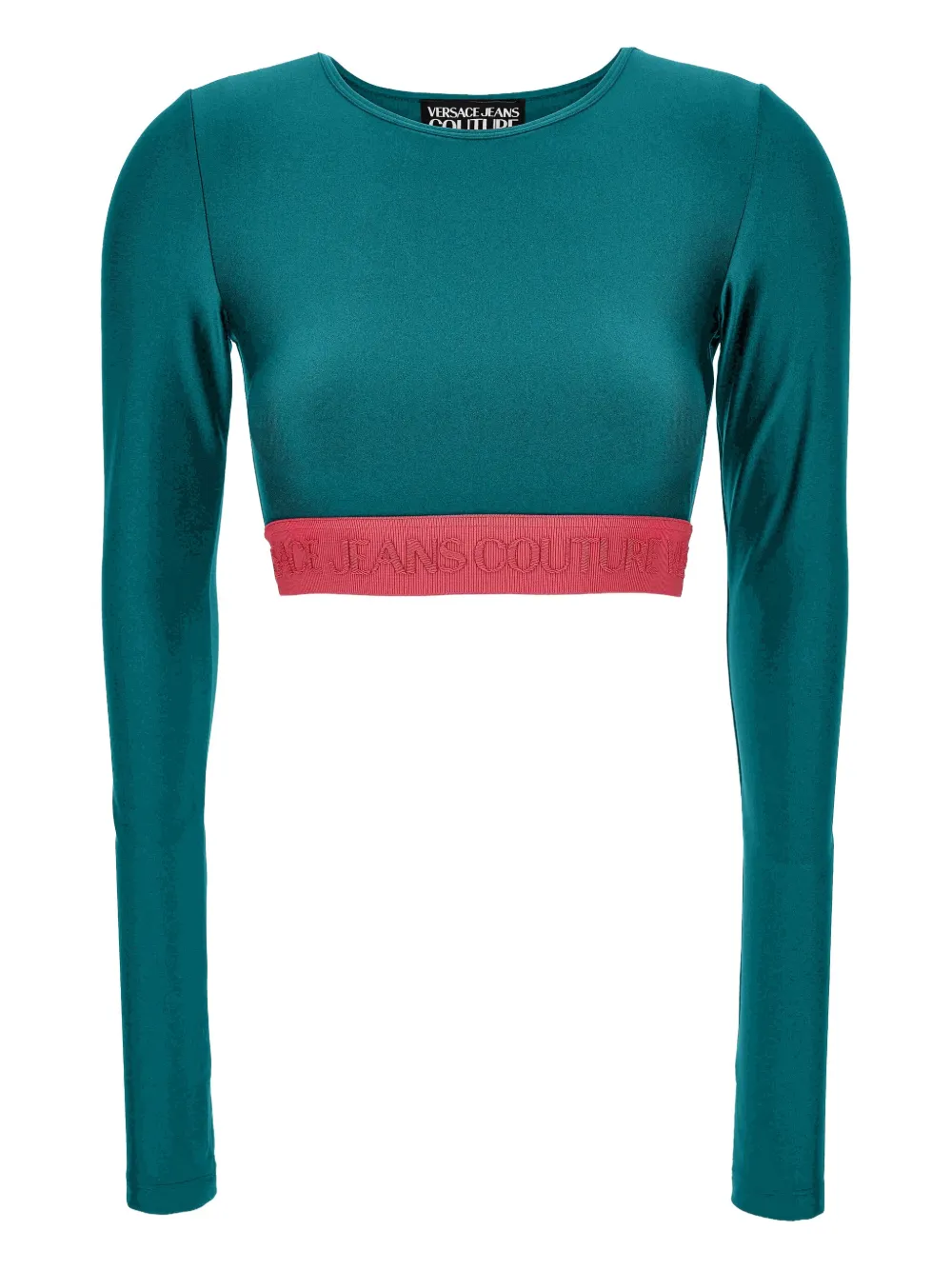 

Футболка с длинными рукавами и логотипом Versace Jeans Couture, синий