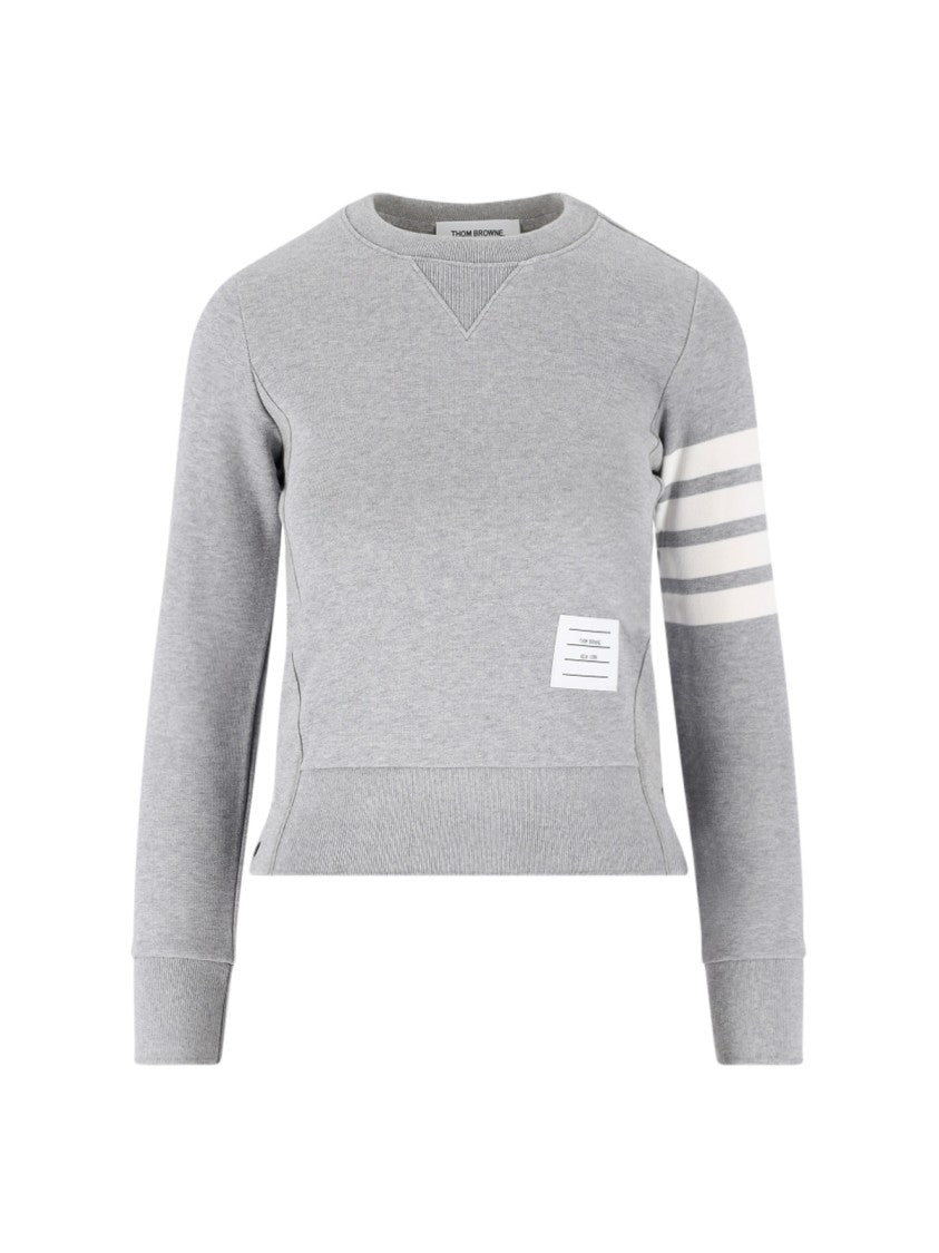 

Серый свитшот с круглым вырезом - 4-Bar Thom Browne