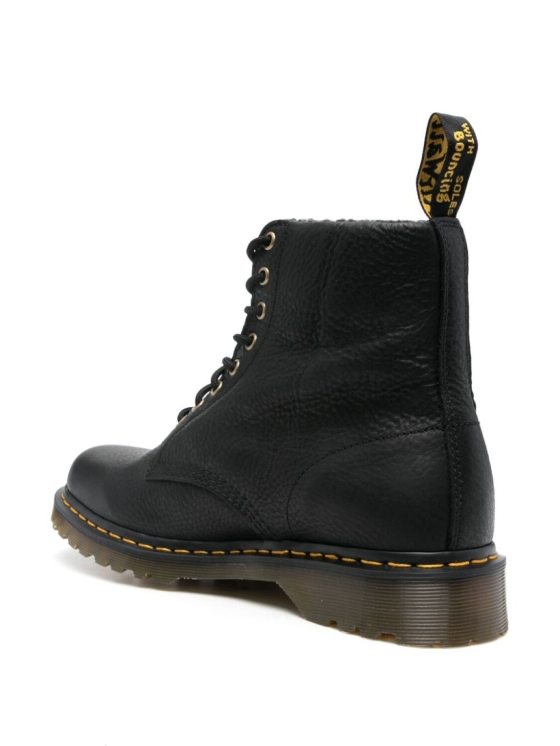Мужские ботинки Dr. Martens 1460 кожаные с рифленой подошвой, черный — фото 3