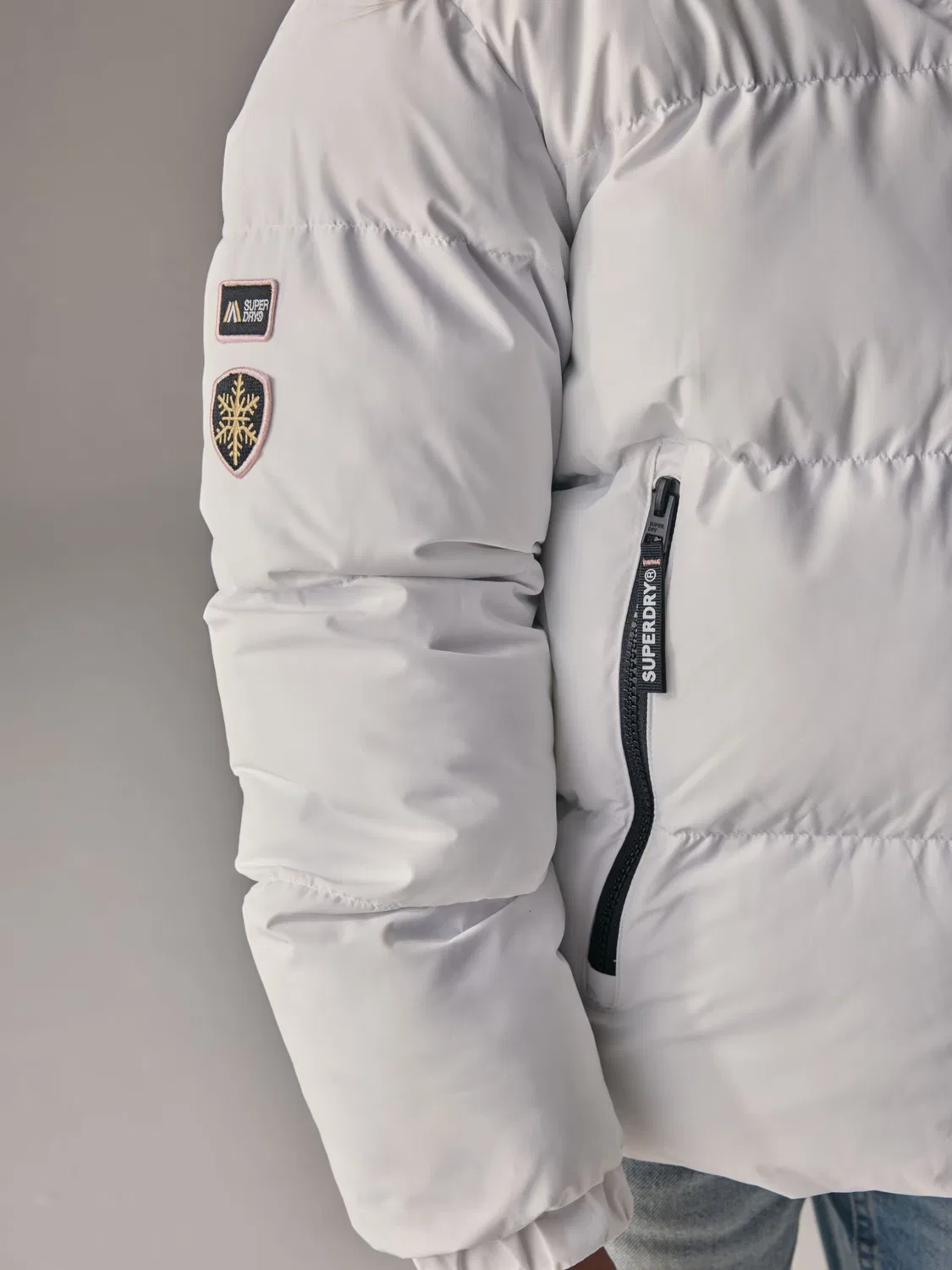 Зимняя куртка Superdry & Co, White — фото 4