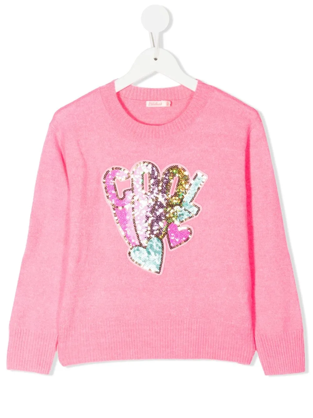

Джемпер с пайетками Billieblush, розовый