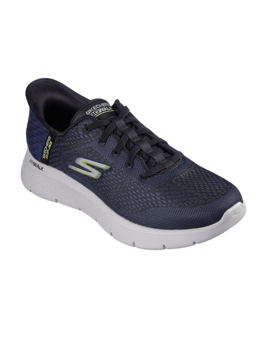 Мужские сандалии Skechers Go Walk Flex Slip-ins синего цвета. — фото 3