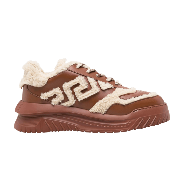 

Кроссовки Versace Odissea Sneaker 'Shearling - Brown', коричневый