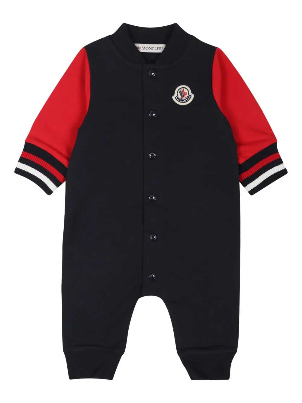 

Пижама с нашивкой-логотипом Moncler Enfant, синий
