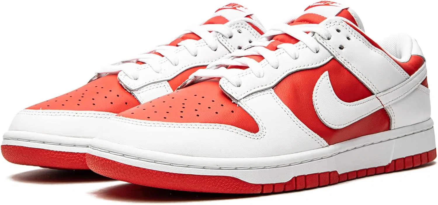 Кроссовки баскетбольные Nike University Red/White/Total Orange — фото 2