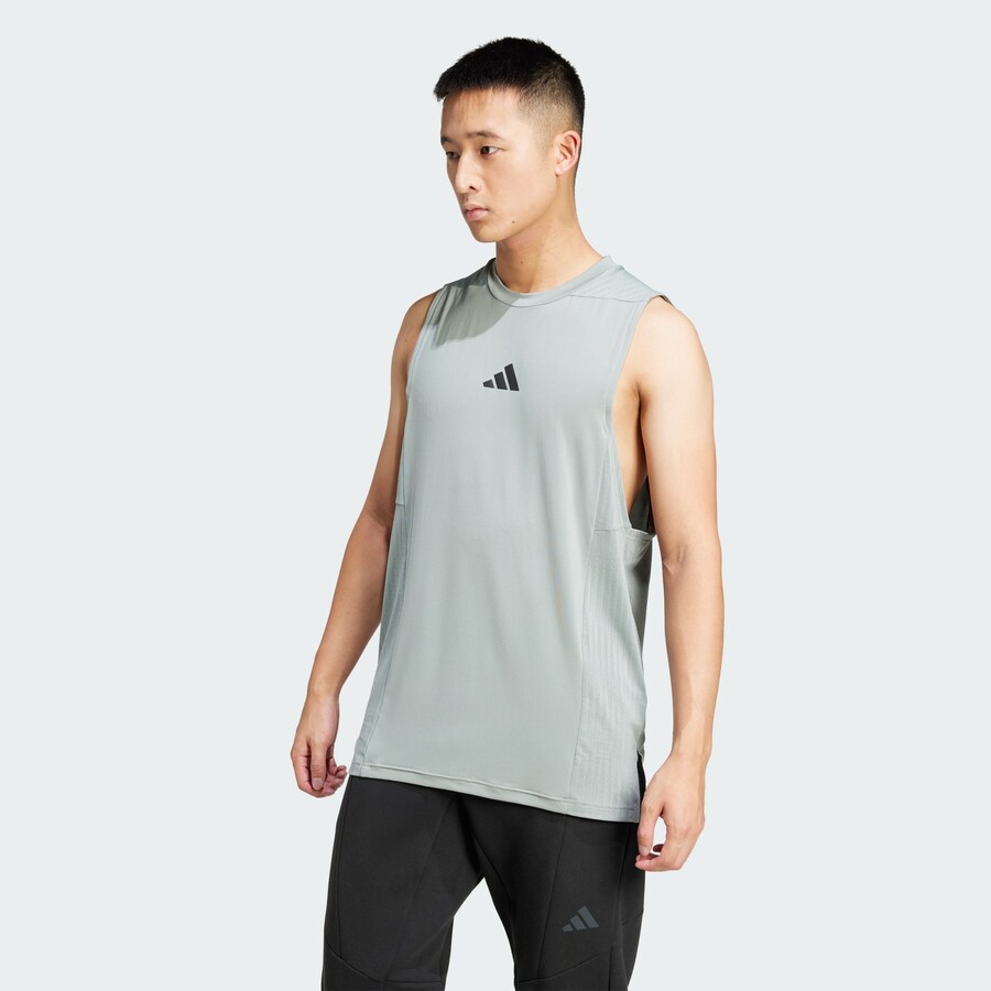 Рубашка для выступлений ADIDAS PERFORMANCE, зеленый — фото 2