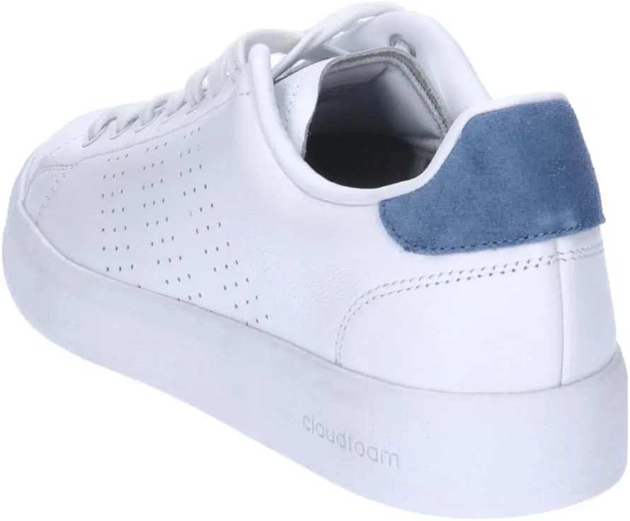Мужские кожаные кроссовки Adidas Advantage Premium, Ftwr White Ftwr White Crew Blue — фото 4
