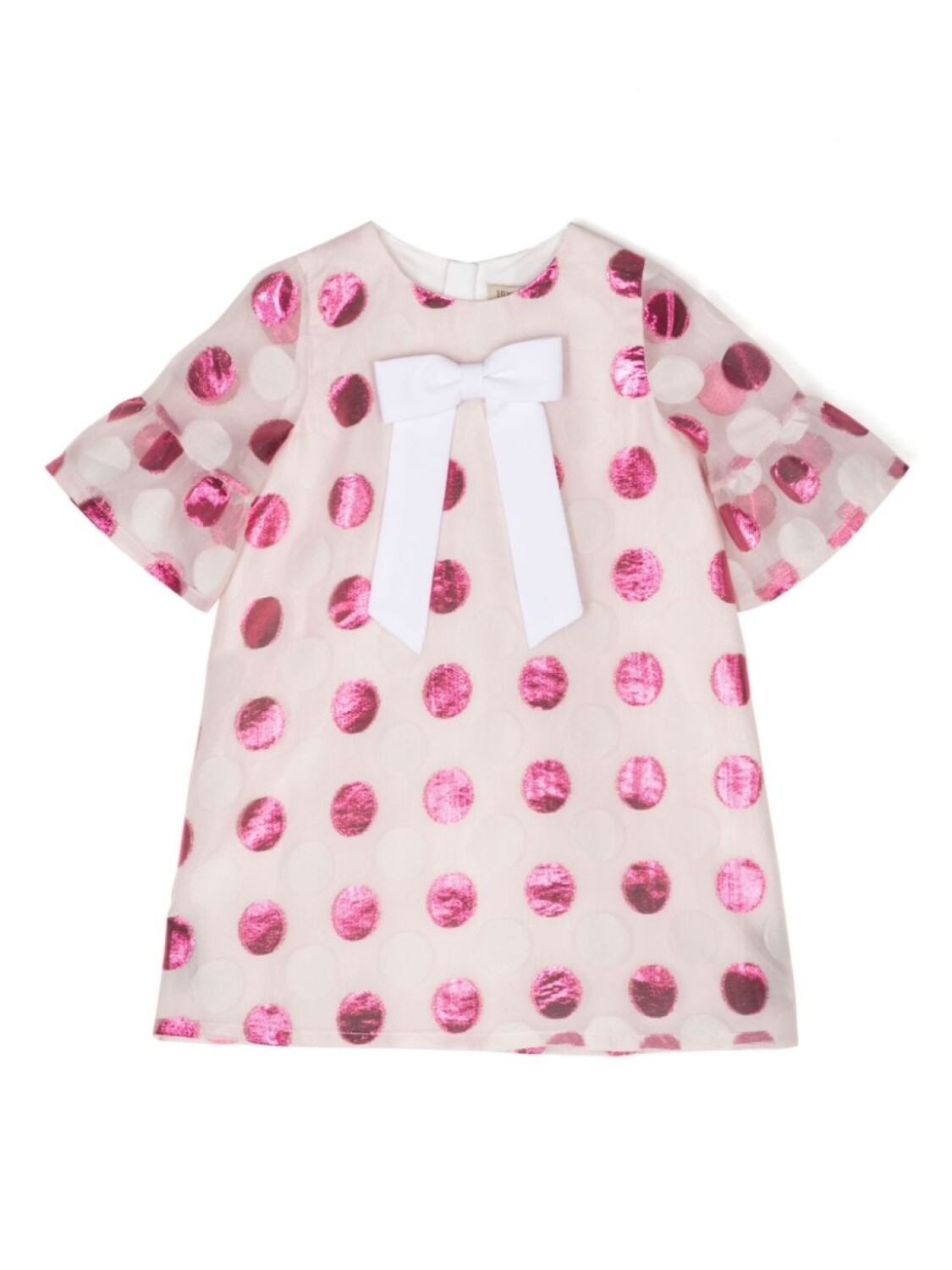 

Hucklebones London платье в горох с бантом, розовый