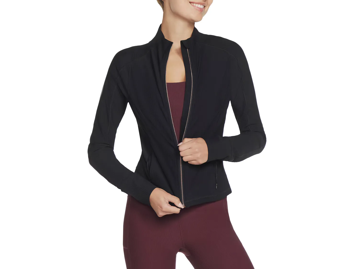 

Куртка GO FLEX Rib Women's Jacket Skechers, черный