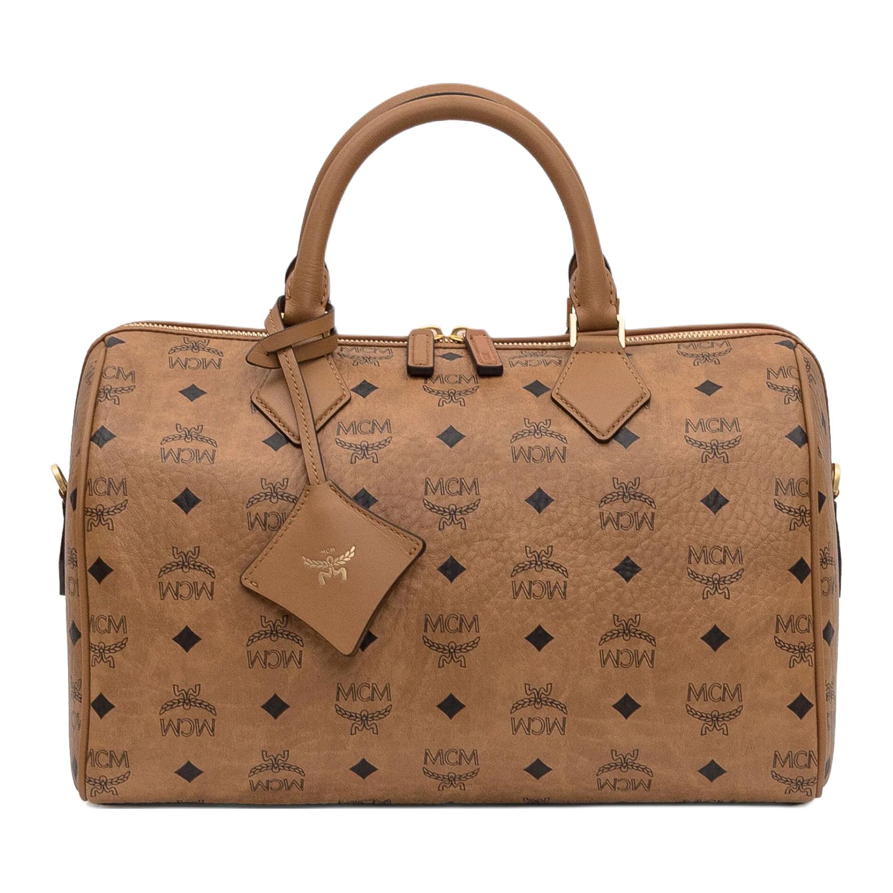 

MCM Средняя женская коричневая сумка из визетос холста