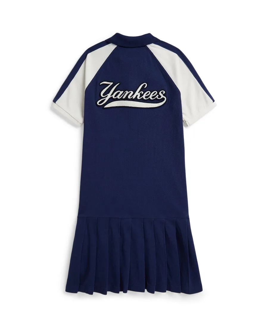 Платье-поло Yankees для девочек 7-16 лет Polo Ralph Lauren, темно-синий/белый — фото 2
