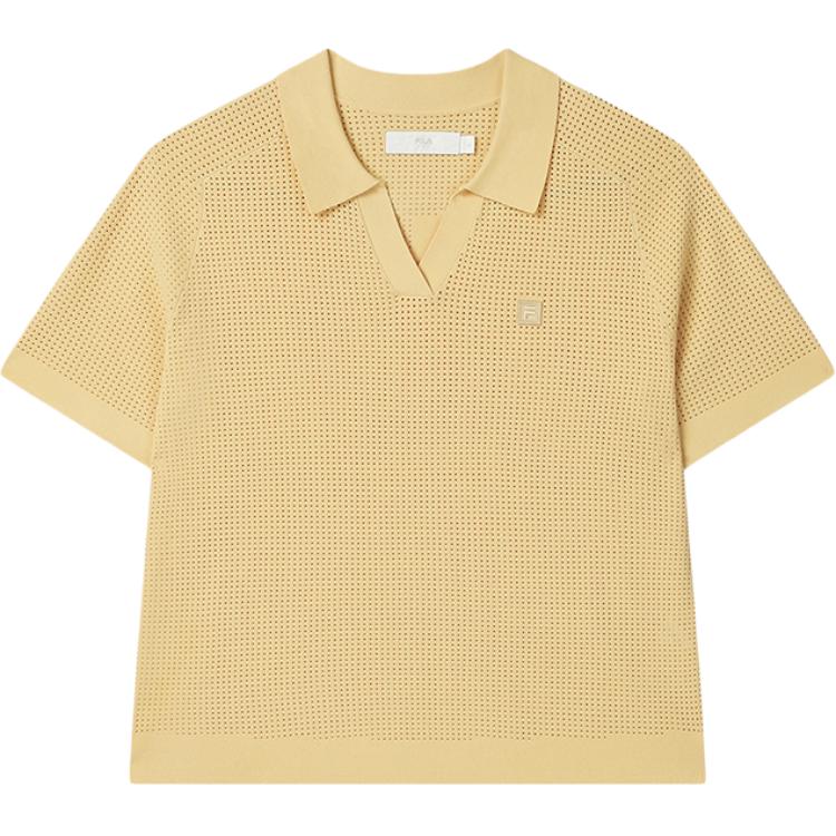 

FILA Футболка с рукавом реглан MILANO Collection SS25 женская светло-нежный пшеничный желтый YE