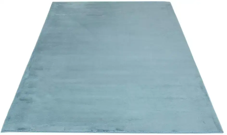 

Ковер Carpet City мохнатый "TOPIA 400", прямоугольный, ковер из искусственного меха с имитацией меха кролика, гостиная, спальня 80х150 см, синий