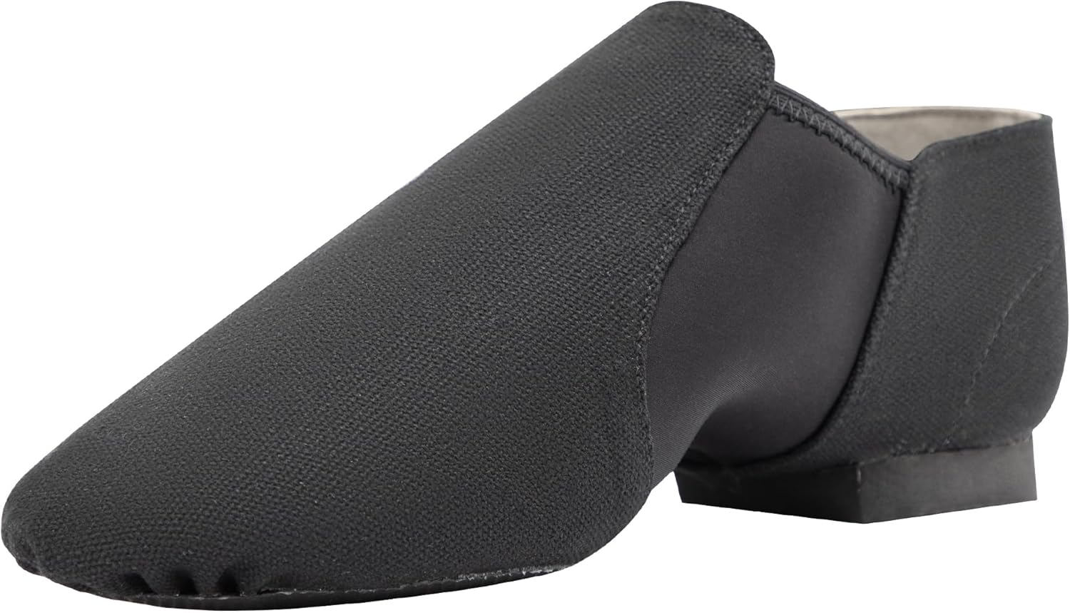 

Танцевальные туфли Linodes Unisex 09 с верхом из парусины, без шнурков, для женщин и мужчин, черный