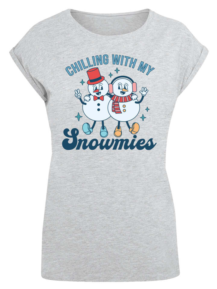 

Футболка F4NT4STIC T-Shirt Chilling with My Snowmies, пятнистый серый