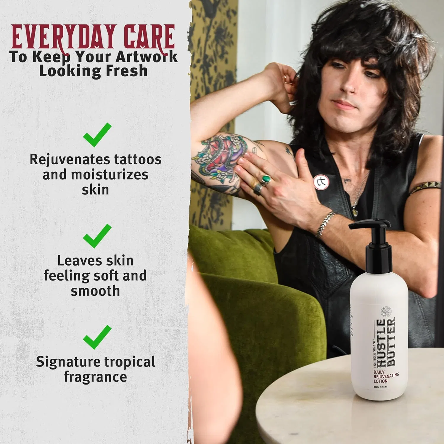 Ежедневный лосьон для татуировок «Tattoo Nacare» от Hustle Butter Hustle Butter Deluxe — фото 3