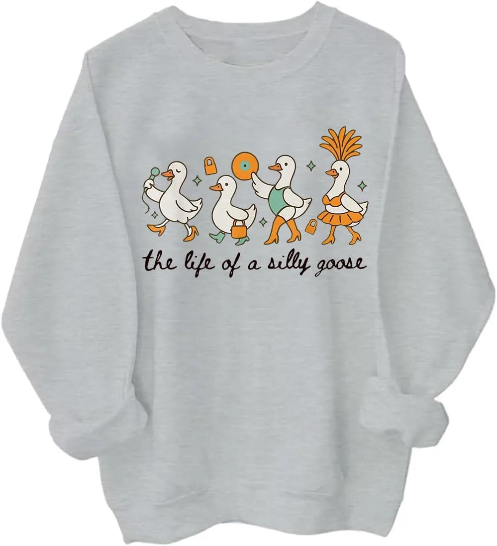 

Толстовка с принтом "Жизнь глупого гуся" — уютный худи для женщин и мужчин KALRUP