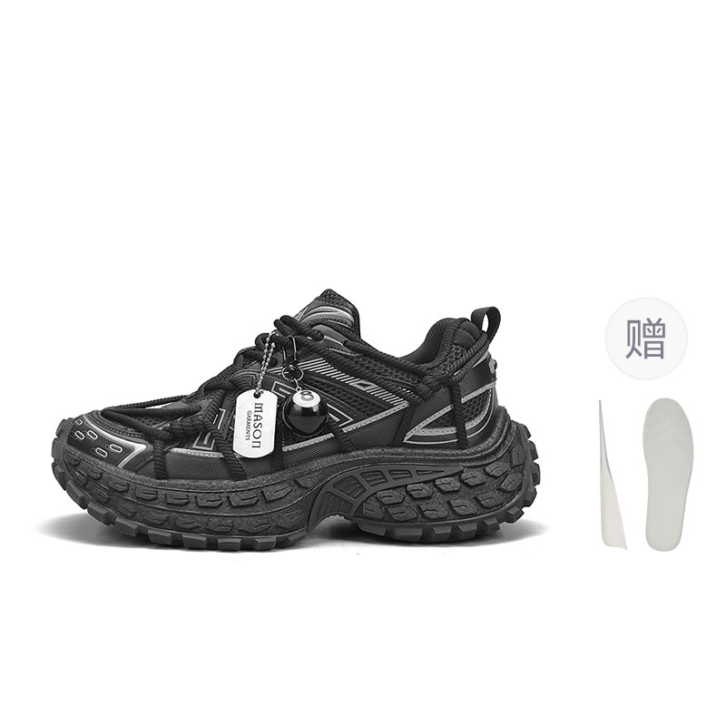 

Амортизирующие износостойкие дышащие легкие низкие массивные кроссовки для мужчин Masongarments, темно-charm[includes height-increasing insole]