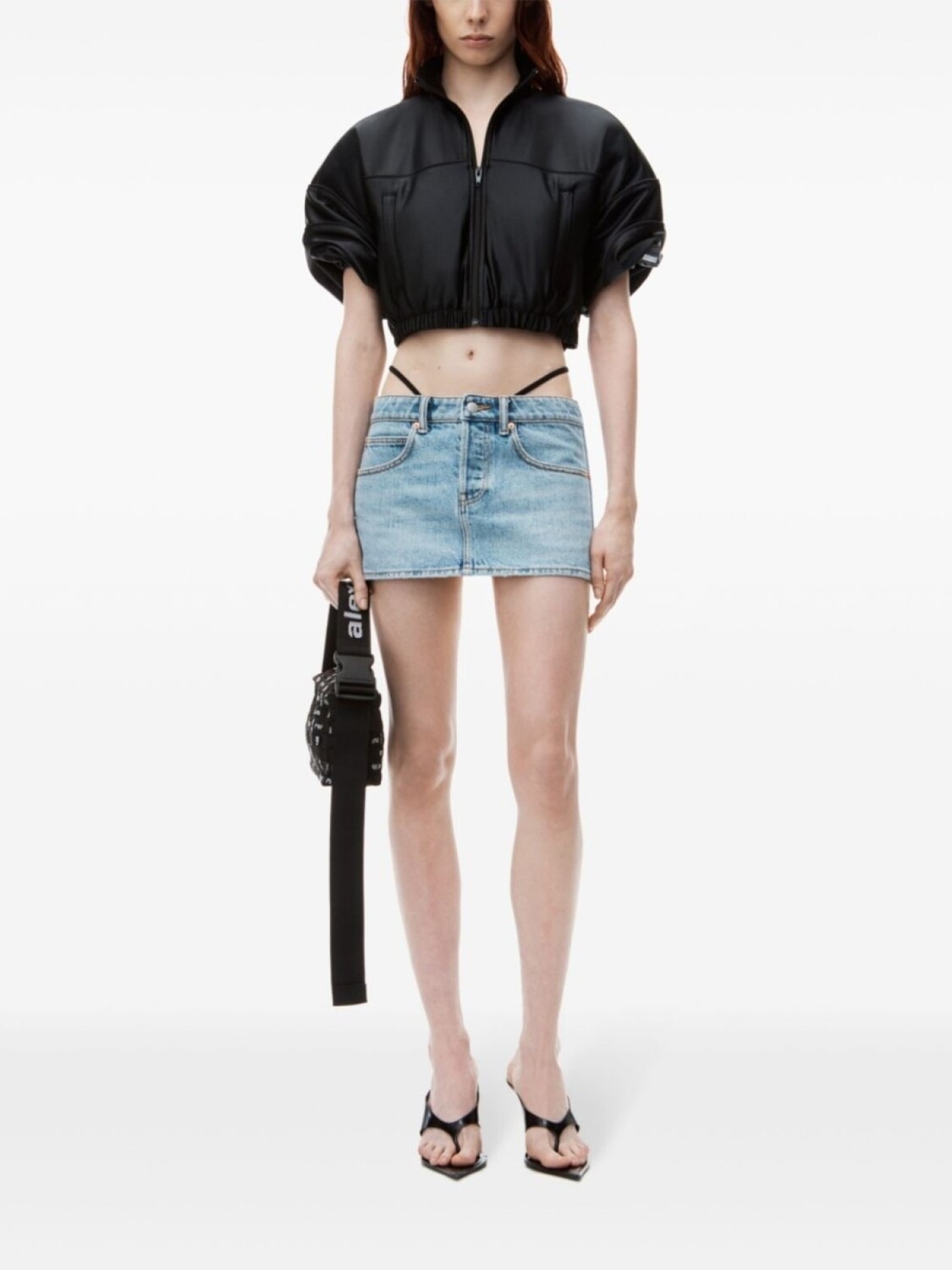 

Alexander Wang джинсовая юбка с заниженной талией, синий