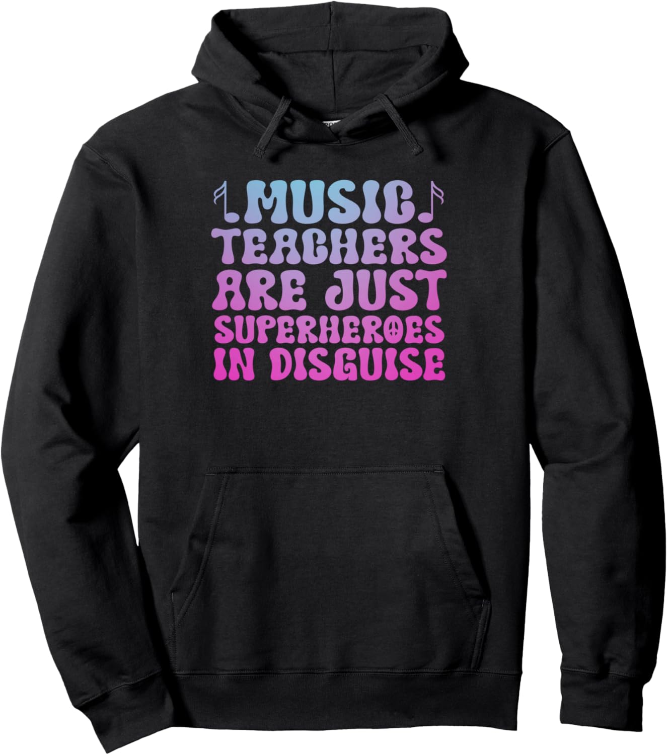 

Толстовка, Учителя музыки - просто супергерои-учителя в толстовке Groovy Hoodie Humor Music & School Teacher Gift Ideas, черный