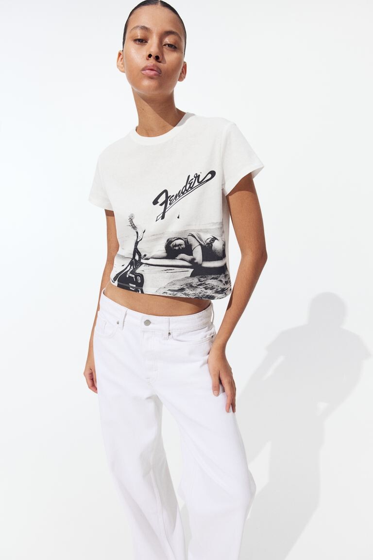

Футболка с принтом H&M, белый