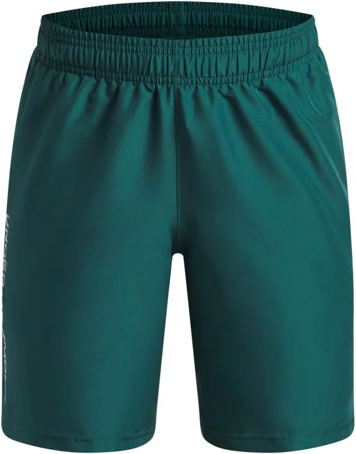 Детские шорты Under Armour Tech Woven Workmark, (338) Rack Green//Fade Green